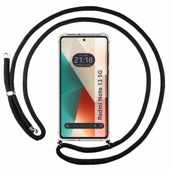 Carcasa De Gel De Silicona Fina Y Flexible Xiaomi Redmi Note 13 Pro Negro  con Ofertas en Carrefour