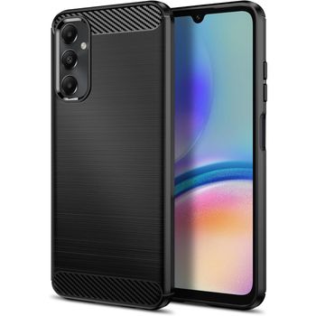 Funda Gel Tpu Tipo Carbon Negra Para Samsung Galaxy A05s