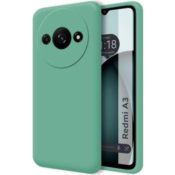 Funda Silicona Líquida Ultra Suave Para Xiaomi Redmi A3 Color Verde