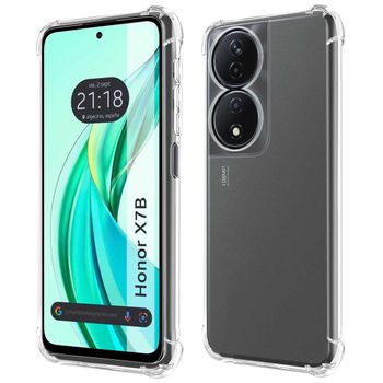 Funda Silicona Antigolpes Transparente Para Honor X7b