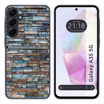 Funda Silicona Para Samsung Galaxy A35 5g Diseño Ladrillo 05 Dibujos