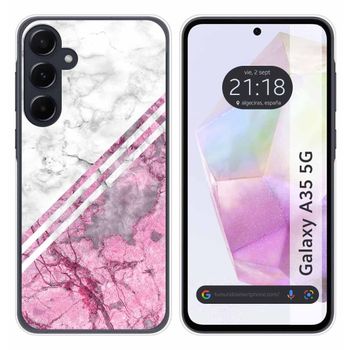 Funda Silicona Para Samsung Galaxy A35 5g Diseño Mármol 03 Dibujos