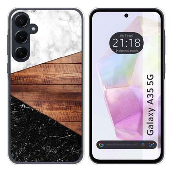 Funda Silicona Para Samsung Galaxy A35 5g Diseño Mármol 11 Dibujos