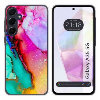 Funda Silicona Para Samsung Galaxy A35 5g Diseño Mármol 15 Dibujos