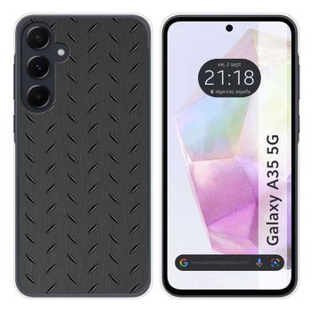 Funda Silicona Para Samsung Galaxy A35 5g Diseño Metal Dibujos