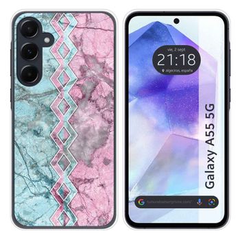 Funda Silicona Para Samsung Galaxy A55 5g Diseño Mármol 08 Dibujos