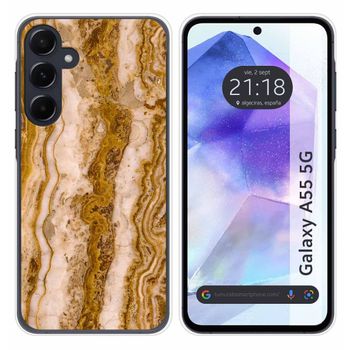 Funda Silicona Para Samsung Galaxy A55 5g Diseño Mármol 10 Dibujos