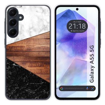 Funda Silicona Para Samsung Galaxy A55 5g Diseño Mármol 11 Dibujos