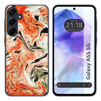 Funda Silicona Para Samsung Galaxy A55 5g Diseño Mármol 12 Dibujos