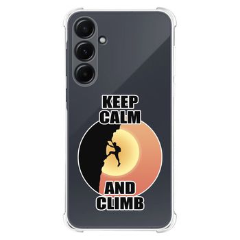 Funda Silicona Antigolpes Para Samsung Galaxy A35 5g Diseño Hombre Escalada Dibujos