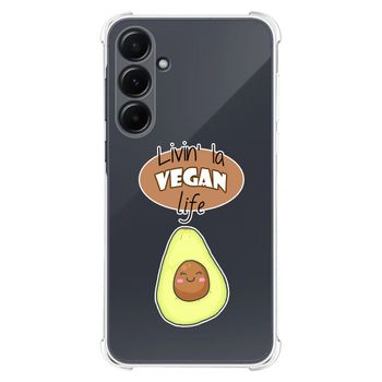 Funda Silicona Antigolpes Para Samsung Galaxy A35 5g Diseño Vegan Life Dibujos