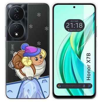 Funda Silicona Transparente Para Honor X7b Diseño Cabra Dibujos