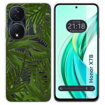 Funda Silicona Transparente Para Honor X7b Diseño Jungla Dibujos