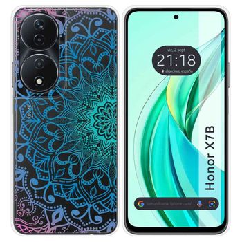 Funda Silicona Transparente Para Honor X7b Diseño Mandala Dibujos