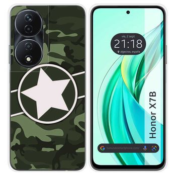 Funda Silicona Para Honor X7b Diseño Camuflaje 01 Dibujos