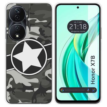 Funda Silicona Para Honor X7b Diseño Camuflaje 02 Dibujos