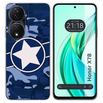 Funda Silicona Para Honor X7b Diseño Camuflaje 03 Dibujos