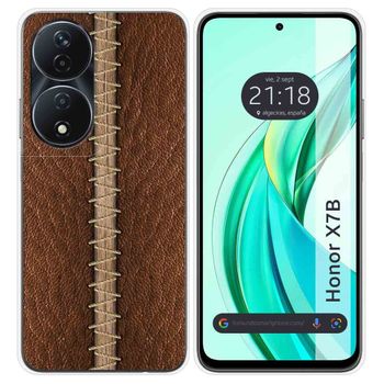 Funda Silicona Para Honor X7b Diseño Cuero 01 Dibujos