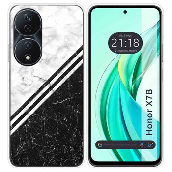 Funda Silicona Para Honor X7b Diseño Mármol 01 Dibujos