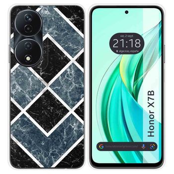 Funda Silicona Para Honor X7b Diseño Mármol 06 Dibujos