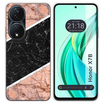 Funda Silicona Para Honor X7b Diseño Mármol 07 Dibujos