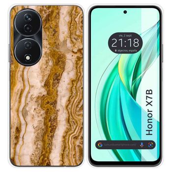 Funda Silicona Para Honor X7b Diseño Mármol 10 Dibujos