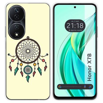 Funda Silicona Para Honor X7b Diseño Atrapasueños Dibujos