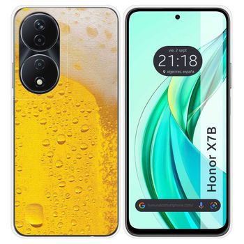 Funda Silicona Para Honor X7b Diseño Cerveza Dibujos