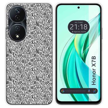 Funda Silicona Para Honor X7b Diseño Letras Dibujos