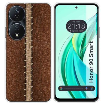 Funda Silicona Para Honor 90 Smart 5g Diseño Cuero 01 Dibujos