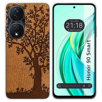 Funda Silicona Para Honor 90 Smart 5g Diseño Cuero 03 Dibujos