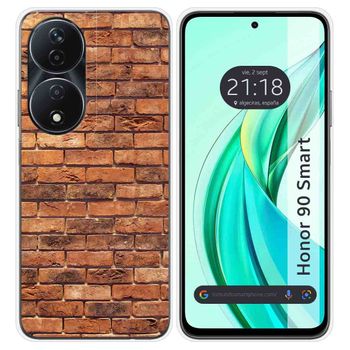 Funda Silicona Para Honor 90 Smart 5g Diseño Ladrillo 04 Dibujos