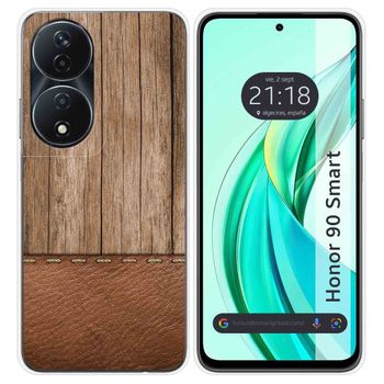 Funda Silicona Para Honor 90 Smart 5g Diseño Madera 09 Dibujos