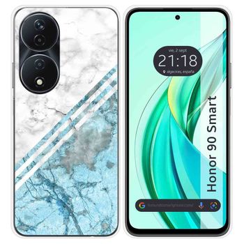 Funda Silicona Para Honor 90 Smart 5g Diseño Mármol 02 Dibujos