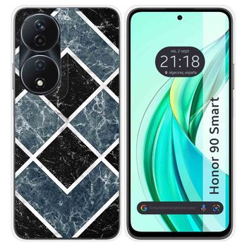 Funda Silicona Para Honor 90 Smart 5g Diseño Mármol 06 Dibujos