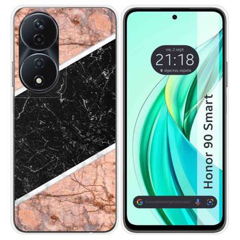 Funda Silicona Para Honor 90 Smart 5g Diseño Mármol 07 Dibujos