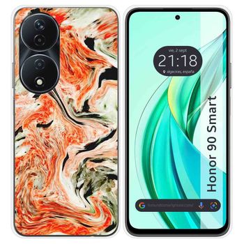 Funda Silicona Para Honor 90 Smart 5g Diseño Mármol 12 Dibujos