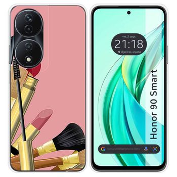 Funda Silicona Para Honor 90 Smart 5g Diseño Brochas Dibujos