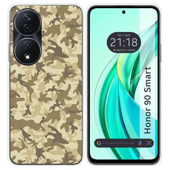 Funda Silicona Para Honor 90 Smart 5g Diseño Sand Camuflaje Dibujos