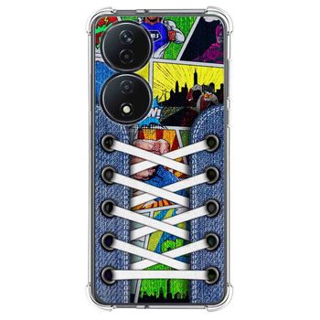 Funda Silicona Antigolpes Para Honor X7b Diseño Zapatillas 14 Dibujos