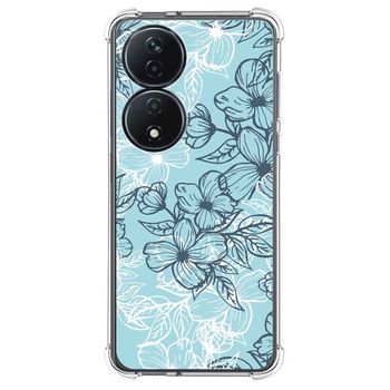 Funda Silicona Antigolpes Para Honor X7b Diseño Flores 03 Dibujos