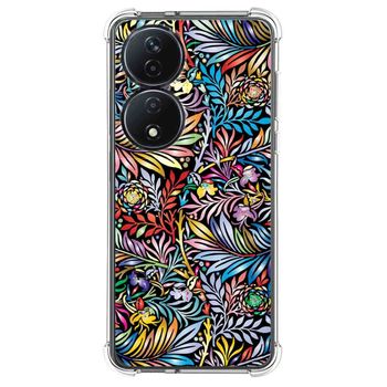 Funda Silicona Antigolpes Para Honor X7b Diseño Flores 04 Dibujos