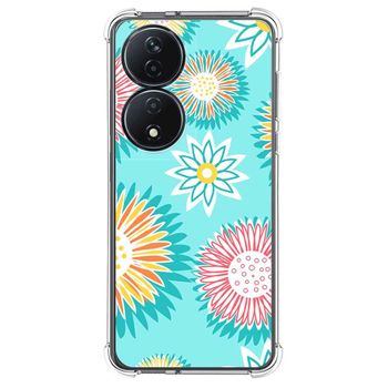 Funda Silicona Antigolpes Para Honor X7b Diseño Flores 05 Dibujos