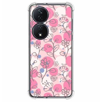 Funda Silicona Antigolpes Para Honor X7b Diseño Flores 07 Dibujos