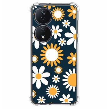 Funda Silicona Antigolpes Para Honor X7b Diseño Flores 08 Dibujos