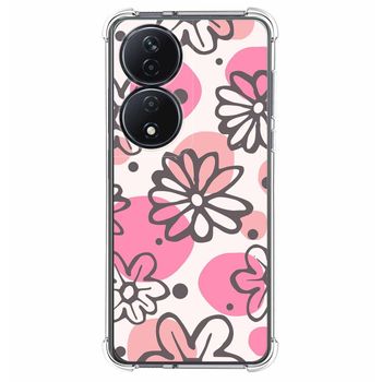 Funda Silicona Antigolpes Para Honor X7b Diseño Flores 09 Dibujos