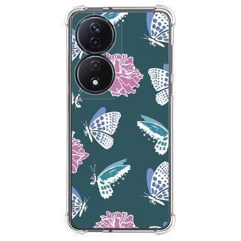 Funda Silicona Antigolpes Para Honor X7b Diseño Flores 10 Dibujos