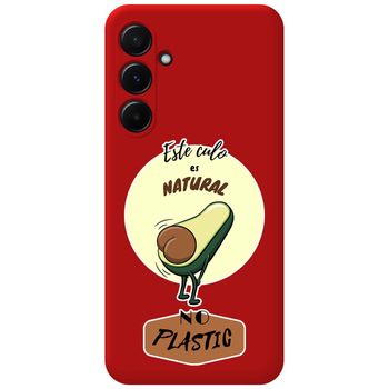 Funda Silicona Líquida Roja Para Samsung Galaxy A55 5g Diseño Culo Natural Dibujos