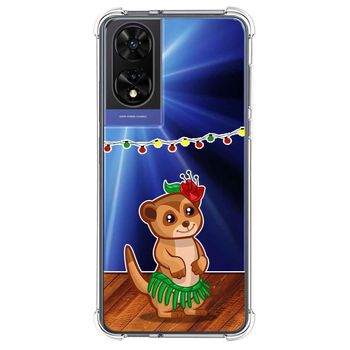 Funda Silicona Transparente Para Tcl 505 Diseño Suricata Dibujos