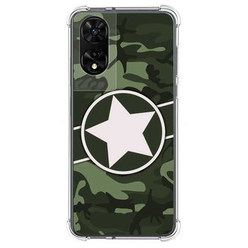 Funda Silicona Para Tcl 505 Diseño Camuflaje 01 Dibujos